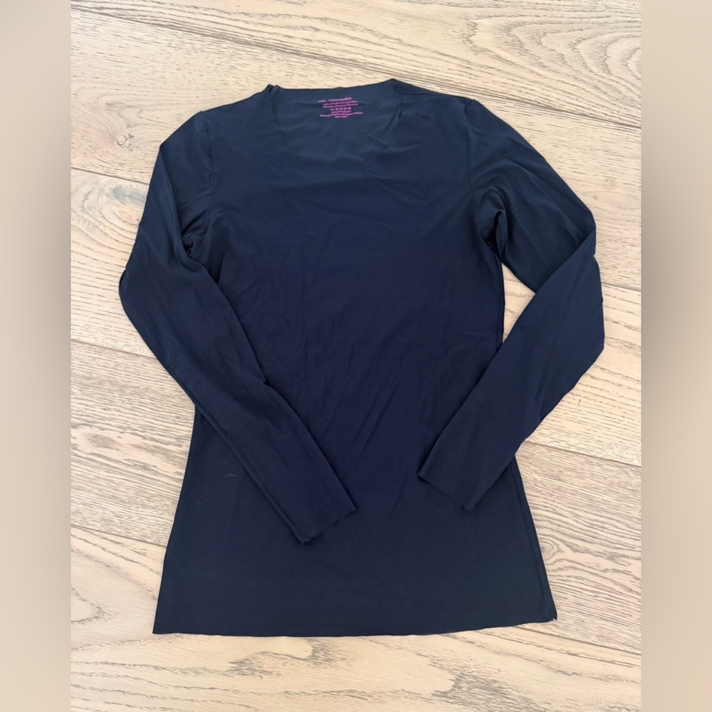 Commando Whisper Long Sleeve Top in Black s/m - Picture 4 of 6